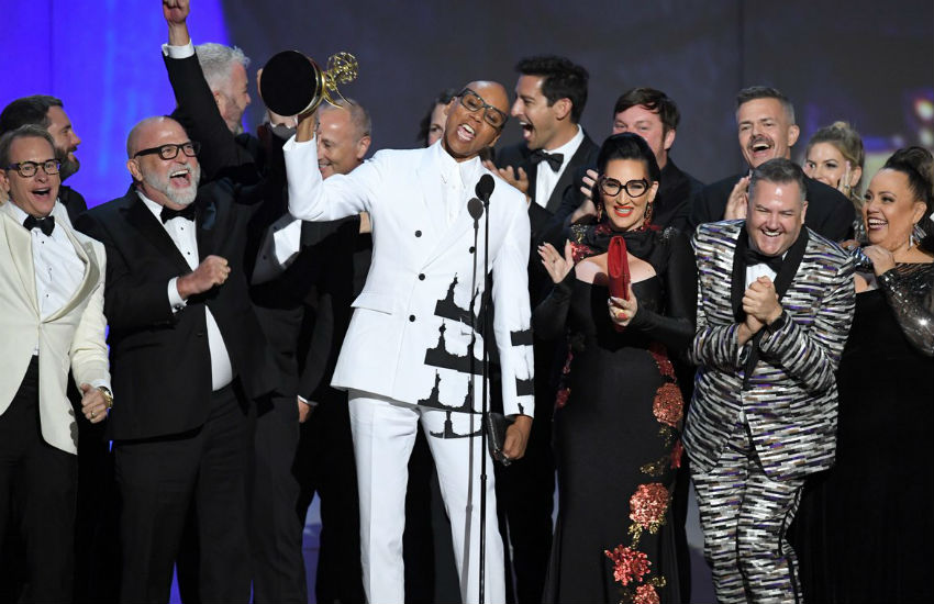 RuPaul celebrates Emmy victory