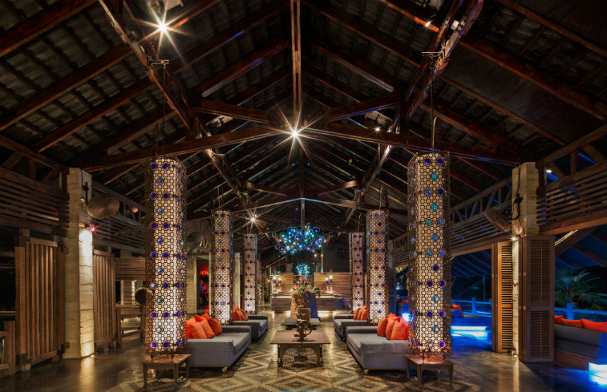 The The reception lobby at The Slate in Phuket, Thailand 