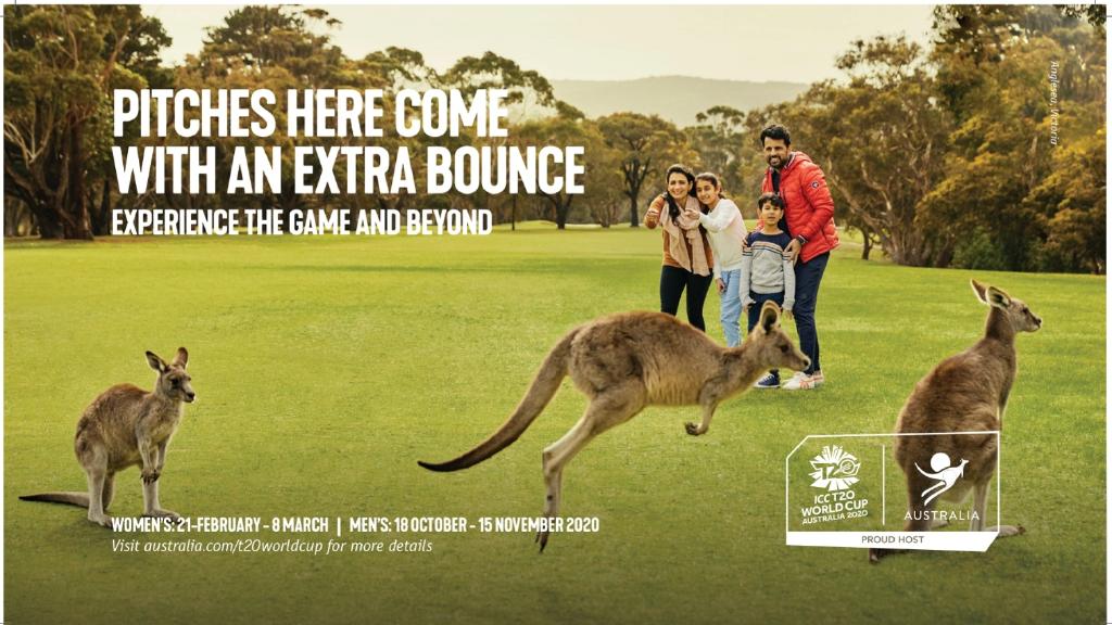 Tourism Australia has launched a new tourism campaign in India to drive visitors ahead of the T20 cricket world cup next year. This image features Anglesea, Victoria. PICTURE: SUPPLIED