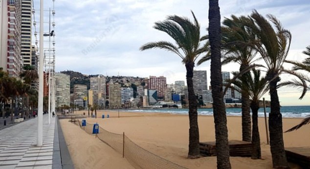 A deserted Levante beach in Benidorm this week as the Government urged Britons not to book summer holidays in yet another blow for struggling airlines and holiday companies